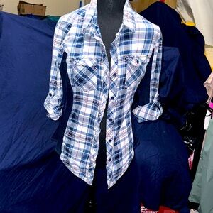 Flannel 3/4 Length Sleeve